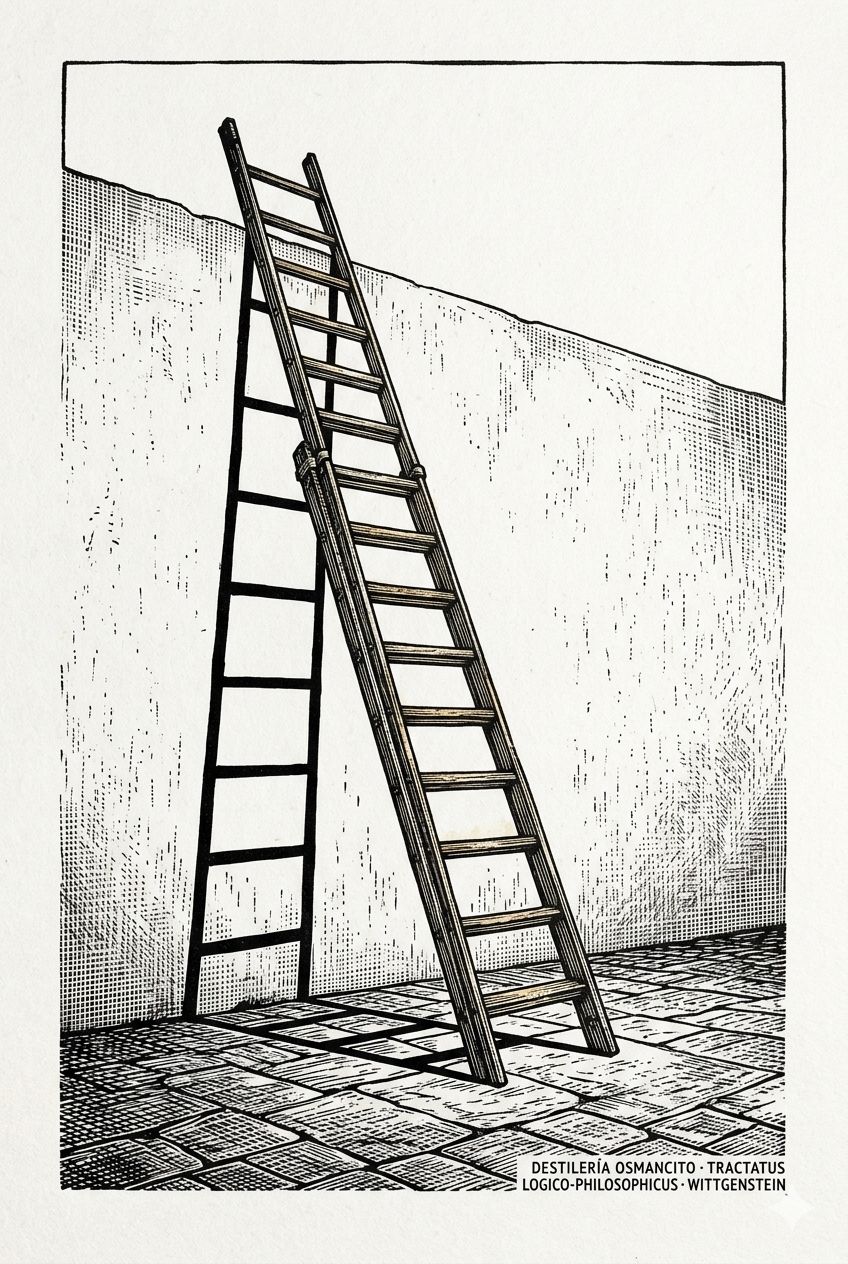La escalera tirada