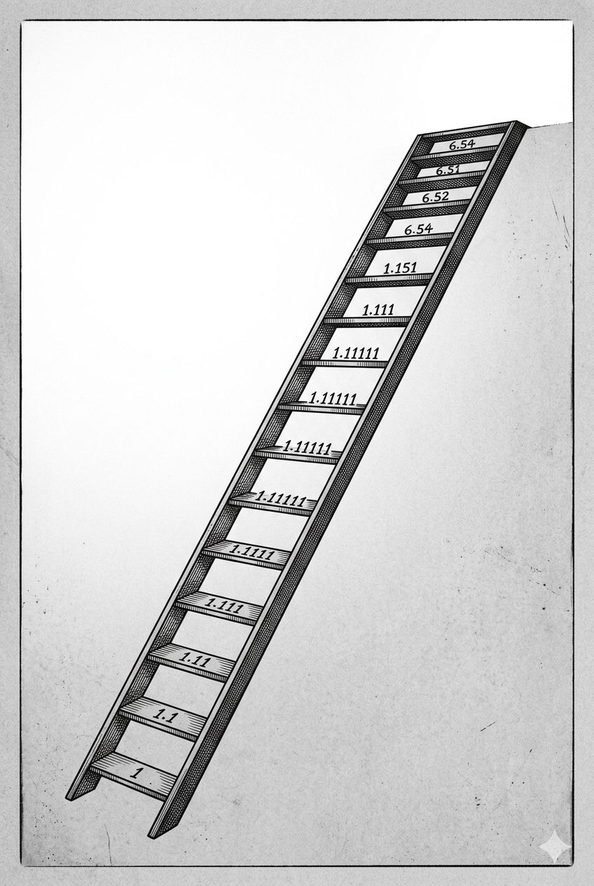 La escalera que se sostiene